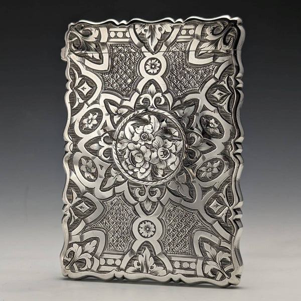 1872年 英国アンティーク 純銀製カードケース 50g GEORGE UNITE